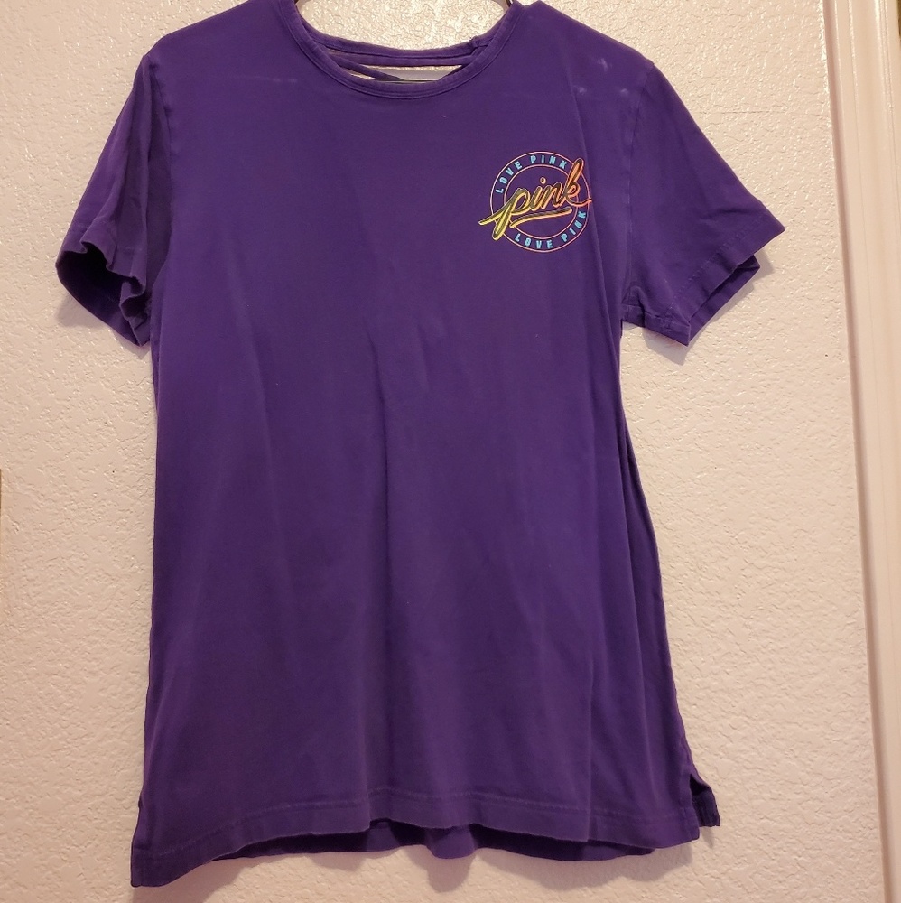 Victoria's Secret Pink retro style tie back tee